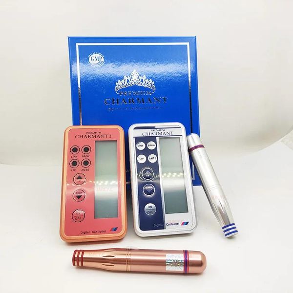 Machine Dermografo Charmant Tattoo Hine Kit Stylo de tatouage de sourcil de maquillage permanent numérique avec aiguille à cartouche Microblading pour tatouage