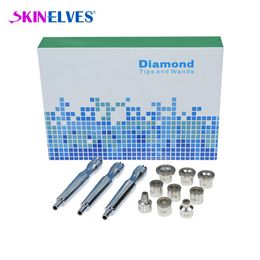 Machine Diamond Microdermabrasion Conseils 9 conseils 3 Wands Filtre en coton pour la peau des soins de beauté faciaux Dermabrasion Microdermabrasion Tool