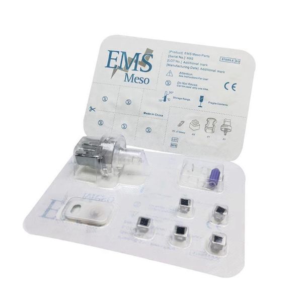 Machine EMS EMS monocristallin Silicon Chip Remplacement Head 1 Ensemble pour l'injecteur Mesotherapy Gun Needle Injection gratuite Mesogun hydratant