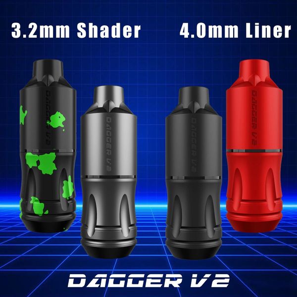 Machine EZ Dagger V2 SMP Cartridge Rotary Tattoo Hine Pen 3,2 mm 4,0 mm Motor suisse pour la doublure ombragée pour les aiguilles de tatouage