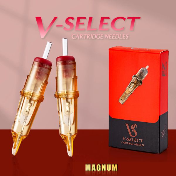 Máquina EZ V Seleccionar agujas de cartucho de tatuaje redondo magnum/sistema de posicionamiento preciso de magnum curvado para máquinas de pluma de tatuaje rotativo