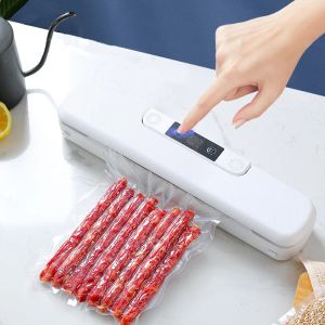 Machine Food Saver Vacuüm Sealer Machine 220V/110V Automatisch huishoudelijke vacuümafdichters Verpakkingsmachine met gratis 10 -stcs zakken voor voedsel