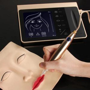 Machine volledig aanraakscherm permanente make -up draagbare gouden charmeur prinses borduurwerk digitale tattoo machine voor wenkbrauw eyeliner lip