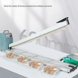 Machine Hand Press Impuls afdichtmachine Krimpfilmafdichter Cutter Commerciële voedseltas Plastic sealer handleiding vergroting