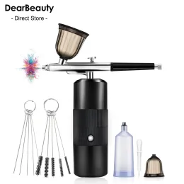 Machine mini kit aérographe avec compresseur multifonction art peinture nano pistolet pistolet ongle aérographe gâteau décoration de tatouage de tatouage de maquillage