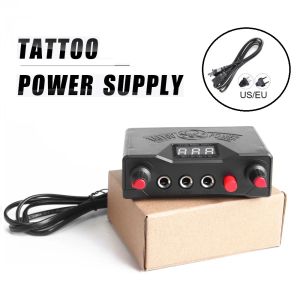 Machine Mini Tattoo -voeding met Adapter Professional Tattoo Machine Bron voor Tattoo Rotary Machine Gun voor voering en shader