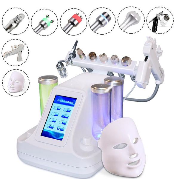 Machine nouvelle 8 dans 1 Hydra Dermabrasion RF Biolifting Spa Machine faciale Jet Jet Hydro Diamond Péléling Microdermabrasion