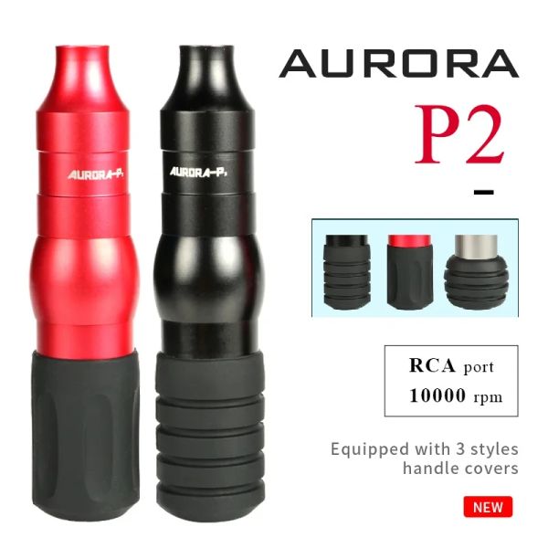 Machine New Aurora 2 Tattoo Hine Rotary Cartridges Pen Motor Space Aluminium pour la cartouche à aiguille pistole