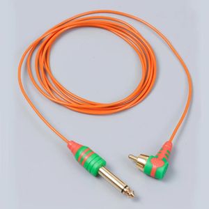 Machine Nieuw Silicone Tattoo Cord RCA 2M Clip Cord Rubber voor Tattoo Hine Pen Hine Draad Tattoo -voeding