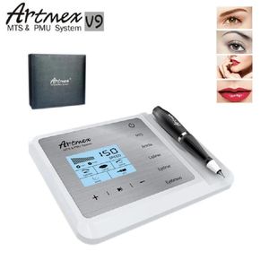 Machine Nieuwste Permanente Make-Up Tattoo Hine Artmex V9 Eye Brow Lip Rotary Pen Mts Pmu Systeem met V9 Tattoo Naald