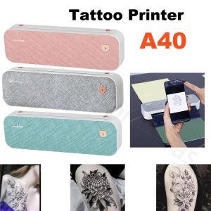 Machine peripage a4 thermische printer stencil tattoo overdracht Bluetooth USB mobiele printer kopieerapparaat machine tekst pdf document afdrukfabrikant