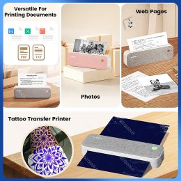 Machine peripage a4 thermische printer tattoo tekening stencil kopieeroverdracht machine multifunction label maker print A40 thermisch papier