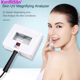 Machine Portable Woods Lampe pour peau UV Magnifing Lampe for Beauty Facial Skin Analyzer Testing Wood Light Light Facial Analysis Dispositif