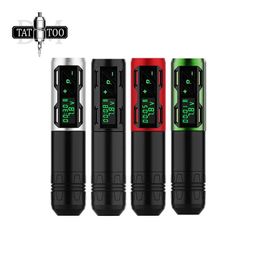 Machine professionnelle de tatouage sans fil, batterie au Lithium de 1800mah, moteur puissant, ensemble de stylos rotatifs pour tatoueurs