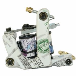 Machine Professioanl gietijzeren tattoo machine US Dollar Design Tattoo Guns 10 Wrap Coils Handmade Machine voor Shader Liner TM768