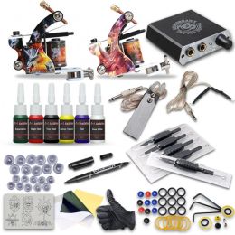 Tatouage professionnel de la machine alimentation électrique pigment pigment tasse kit de stylo manche