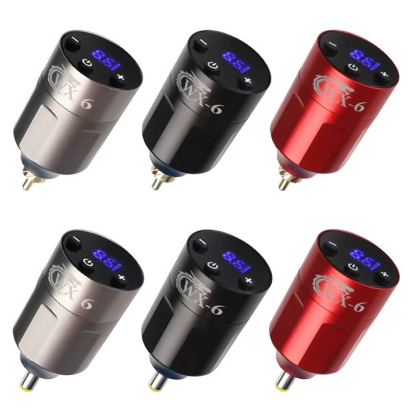 Machine RCA / DC Jack Digital Tattoo Power Alimentation pour tatouage Machine Wireless Tattoo Tatoo Battery Rechargeable Accessoires de maquillage permanent