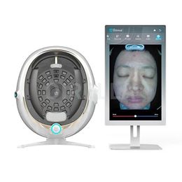 Analyseur de peau de la machine 3D Miroir magique numérique Analyse cutanée Scanner Machine Machine Détection faciale Test AI Intelligent avec 21,5 pouces