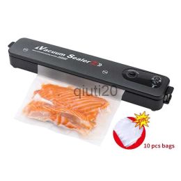 Machine vacuüm voedsel afdichting machine tinton leven 220V/110V vacuüm sealer verpakkingsmachine met gratis 10 stks vacuümzakken huishouden zwart voedsel