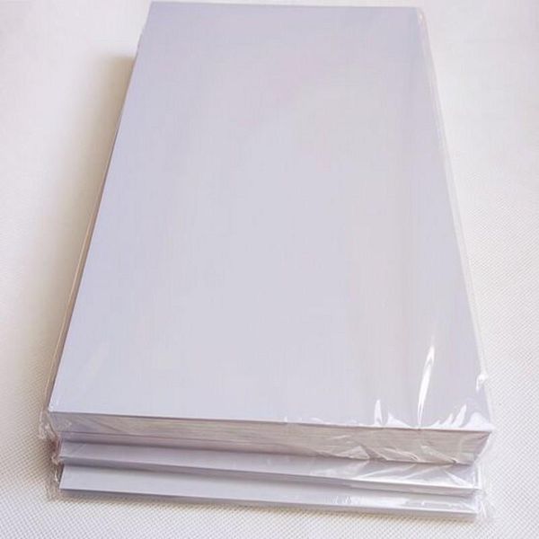 Tarjetas de identificación blanca de máquinas Material de impresión de tinta en blanco Impresión PVC Hojas de PVC A4 50 Sets Single Side 0.43 mm de espesor