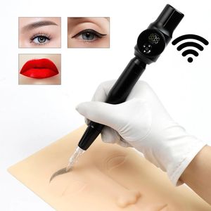 Machine Draadloze Permanente Make-Up Hine voor Wenkbrauwen Miroblading Shading Eyeliner Lip Microshading Hine Tattoo Pen Gun Mts Kit