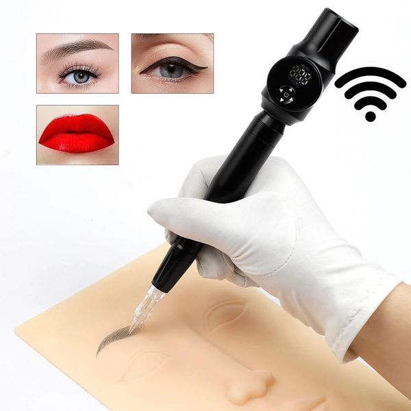 Máquina de maquillaje permanente inalámbrica, máquina para cejas, Miroblading, sombreado, delineador de ojos, microsombreado de labios, Hine, pluma de tatuaje, Kit Mts