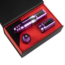 Machine Tattoo Hine Kit Hine Motor sans noyau 1800mAh Power Power SMP RotaryTattoo stylo Ensemble avec 28 mm Grip Tattoo Bodyart