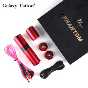 Machine Wireless Tattoo Hine Pen Set Corless Motor Pen Double batterie 1300mAh avec 2 pcs Black Tattoo Gants jetables Gants Tattoo Pen Kit