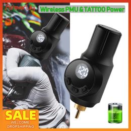 Machine Wireless Tattoo -voeding 1500 mAh voor Semipermanent PMU Pen RCA Jack Tattoo Power Accessories Quick Charge for Tattoo Pen