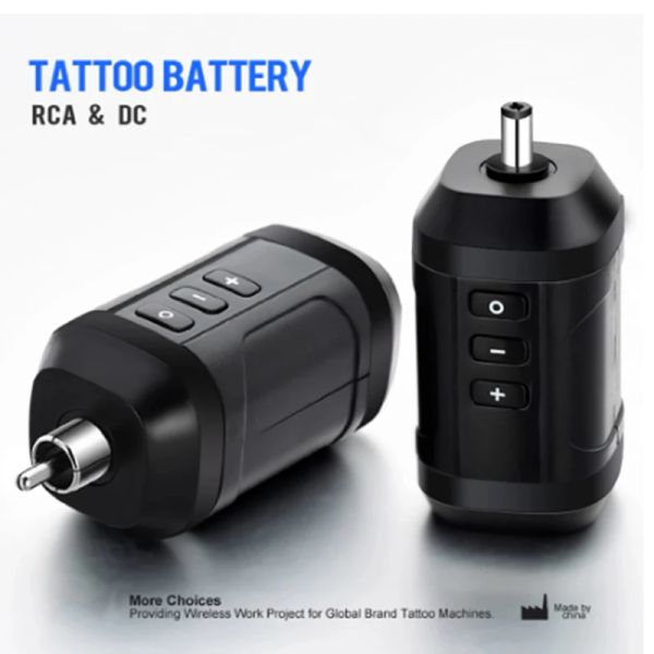 Machine Wireless Tattoo Power Alimentation RCA Audio DC Interface pour Sol Nova Tattoo Pen Hine Body Art Tattoo Battery
