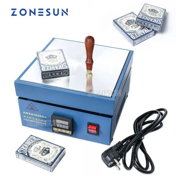 Machine Zonesun Celophane Seller Box de perfume Cigarrillos Cosméticos Poker Box Blister Máquina de envasado de película