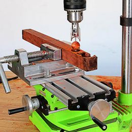 Machinegereedschap Multifunctionele werktafel Freesmachine Werkende schuiftafel Bankschroef Armatuuraanpassing Werktafel met platbektang voor boor