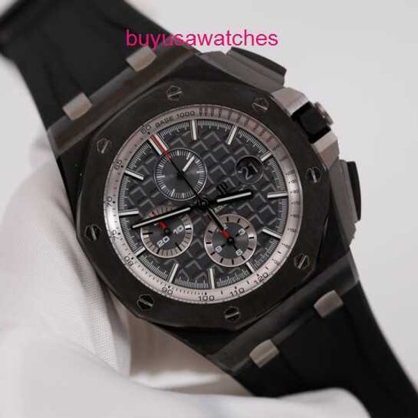 Machinery AP Reloj de pulsera Epic Royal Oak Offshore 26405CE Reloj para hombre Puntero digital fluorescente de cerámica negra Reloj mecánico automático mundialmente famoso Reloj suizo