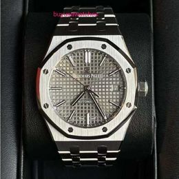 Machinery AP Wrist Watch Royal Oak Series 15450ST Précision en acier Gray Unisexe Fashion Loissire Business Sports Mécanical Watch for Men and Women