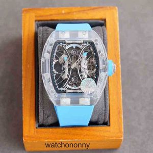 Machines Business Leisure Sneeuw Riccha Rm53-02 Glas Automatische Case Tape Miill Horloge Heren Hoge KwaliteitRI