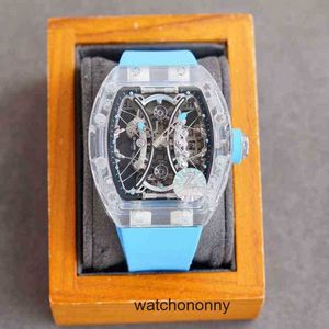 Machines Business Leisure Sneeuw Riccha Rm53-02 Glas Automatische Case Tape Miill Horloge Herenhorloge Hoge kwaliteit