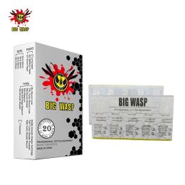 Machines 20pcs Bigwasp White Tattoo Needle Cartridges Round Liner Shader Magnums for Bronc Machine Artists Supply