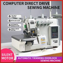 Machines 700 Machine à coudre surjeteuse industrielle à entraînement Direct par ordinateur à quatre fils et cinq fils 6000 points/min550w2005500r/min