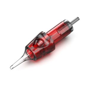 Boîte de machines de 20 CNC Red Transparent Tattoo Needle Cartridges Round Louleur pour Tattoo Machine Pen Supply
