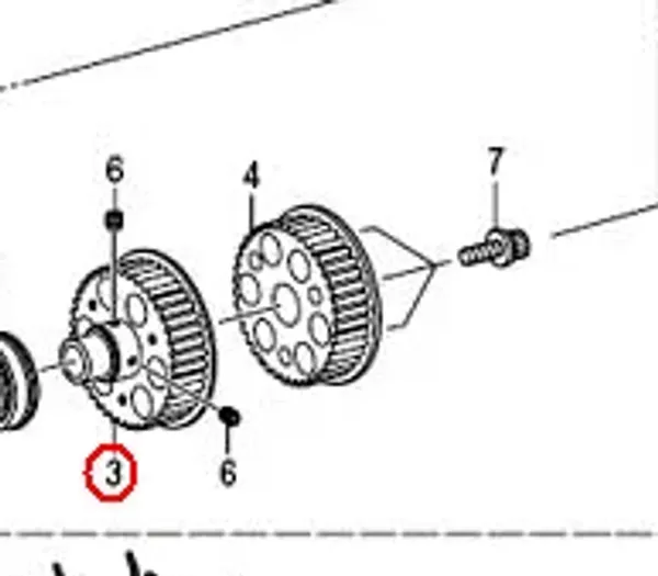 Machines Brother RH9820 poulie de tension d'arbre inférieur SA6809001 pièces de rechange pour machine à coudre industrielle