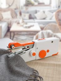 Machines Handheld Mini Elektrische naaimachine Snel Handige Stitch Naseerwerk Draadloze kledingstoffen Huishoudelijk Huishoudelijke elektrische naaimachine