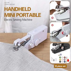 Machines à main Mini Machine à coudre électrique Portable multifonction ménage Machine à coudre à main accessoires de couture livraison gratuite