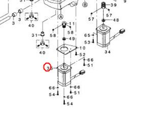 Máquinas JUKI MB3200 pluse motor X/Y motor KM000000310/KM000000320 caja de control motor paso a paso piezas de máquinas de coser industriales