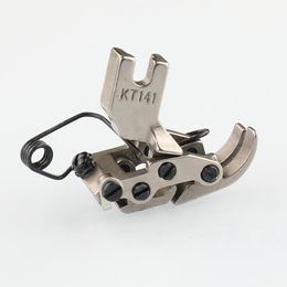 Machines KT141 Pied-de-biche spécial à charnière pour machine à coudre à point noué Interaction avant et arrière à travers un tissu extra épais