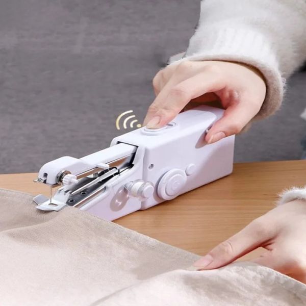 Máquinas mini máquina de coser a mano portátil Puntada rápida de costura costura de costura
