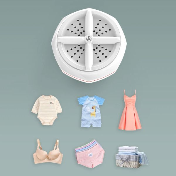 Machines Mini Washing Machine Intelligent Turbo Washing Machine à laver Low Noise Design Portable Outils pour les vêtements de vêtements pour nouveau-nés