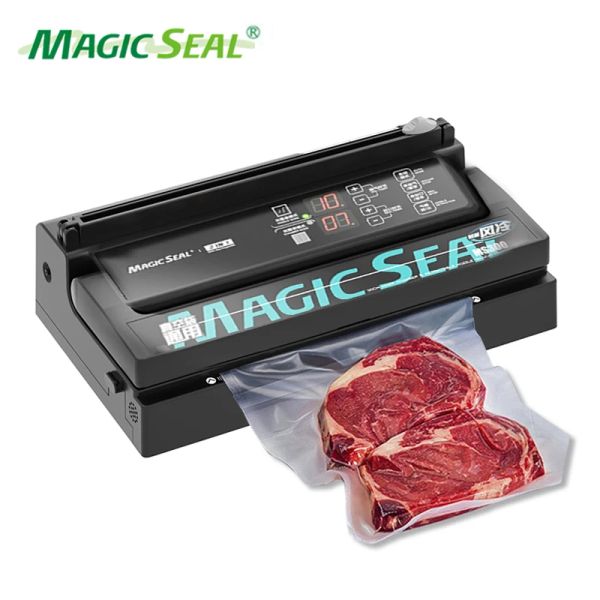 Machines New Magic Seal Momening Commercial Vacuum Sceller Sceller Dry and Wet Packaging Machine MS300 Packer à vide commun à tous les sacs