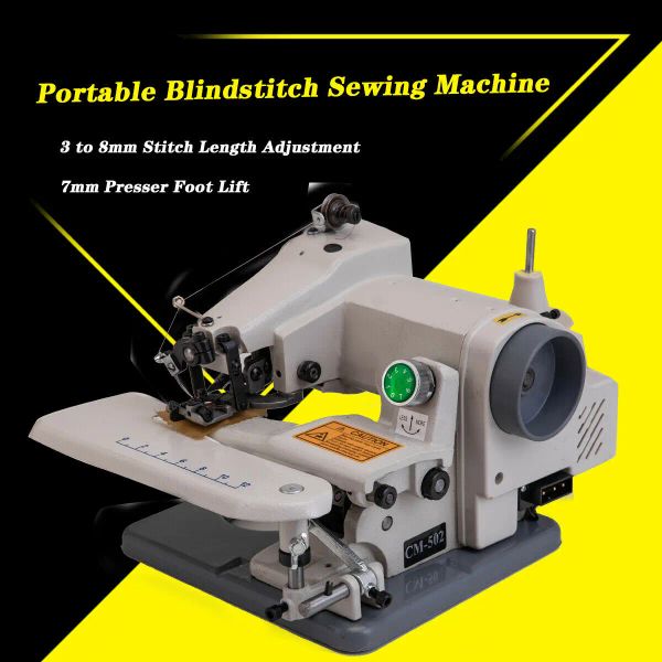 Machines Machine à coudre portative de point de chaîne d'ourlet de point invisible 1200 points par minute pour la couture et les modifications de vêtements