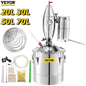 Machines Vevor 20L 30L 50L 70L Distiller d'alcool Hine Bier Brewing Equipment DIY VIN MOOODSHINE APPAREIR DISPENSER KIT HOME Appliance