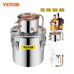 Máquinas Vevor 3 5 8 13 Gal Distiller Alambic Moonshine Alcohol todavía de acero inoxidable DIY CERVIO CERVIO AGUA DE ACUERNA ESENCIAL KIT